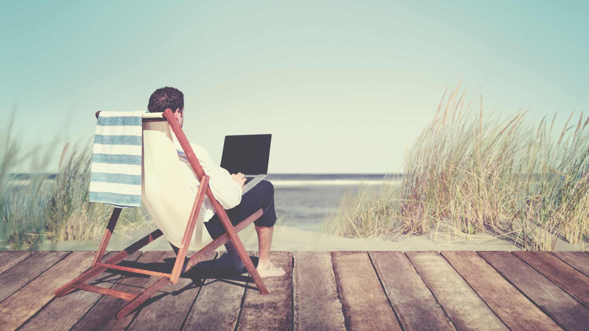 Working during Luxury Rehab by the Beach in Orange County