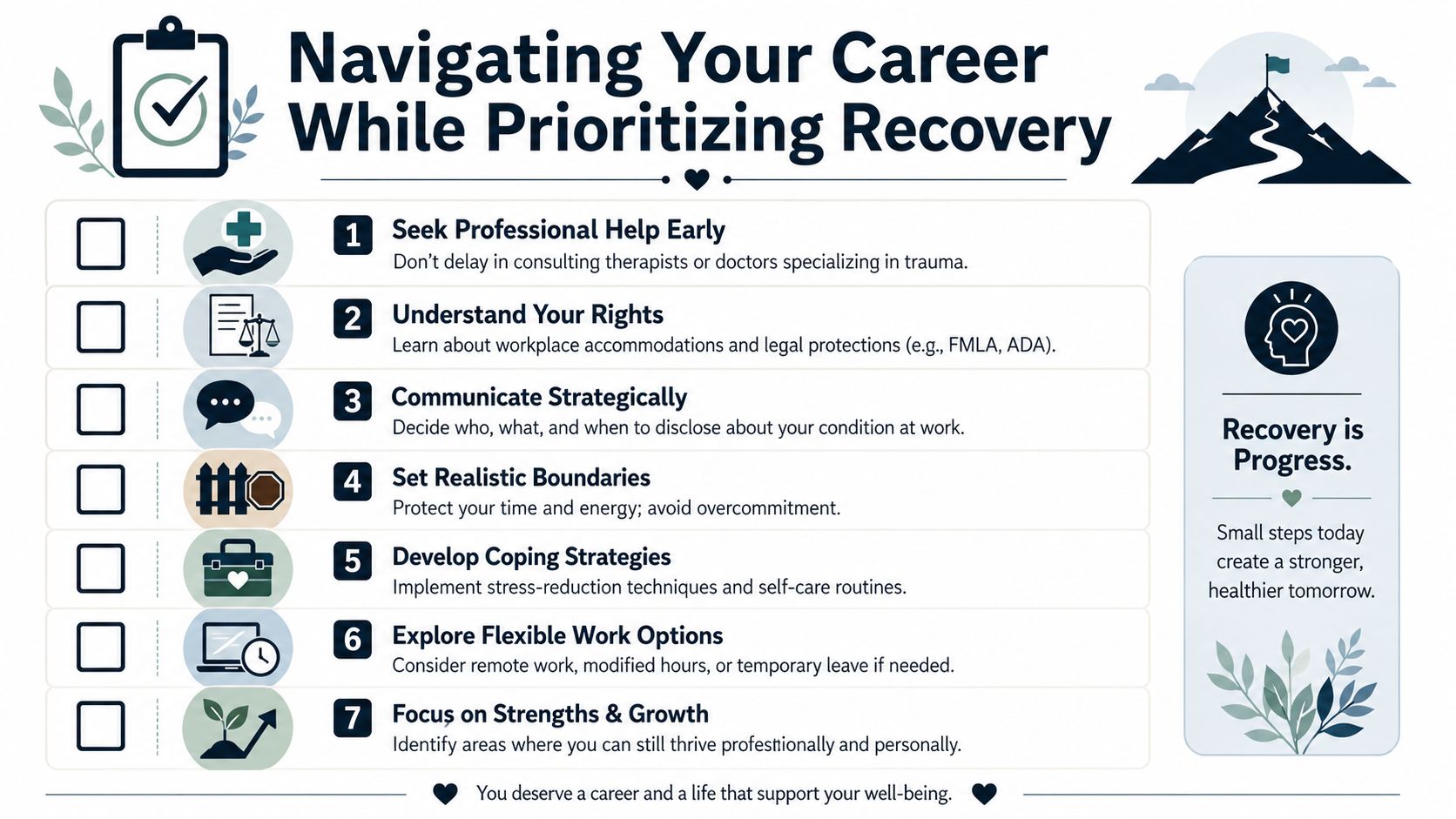 Navigating Your Career While Prioritizing Recovery